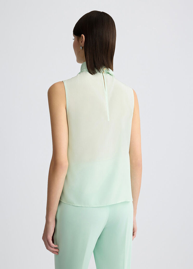 Silk Top mint Liu Jo - large image number 1 Silk Top mint Liu Jo - large image number 1