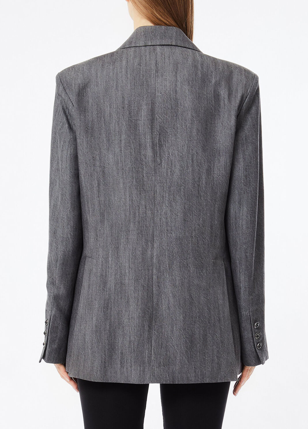 Blazer en toile denim denim gris Liu Jo - large image number 1