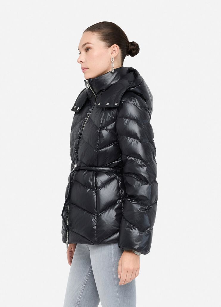 Doudoune à capuche noir Liu Jo - large image number 3 Doudoune à capuche noir Liu Jo - large image number 3