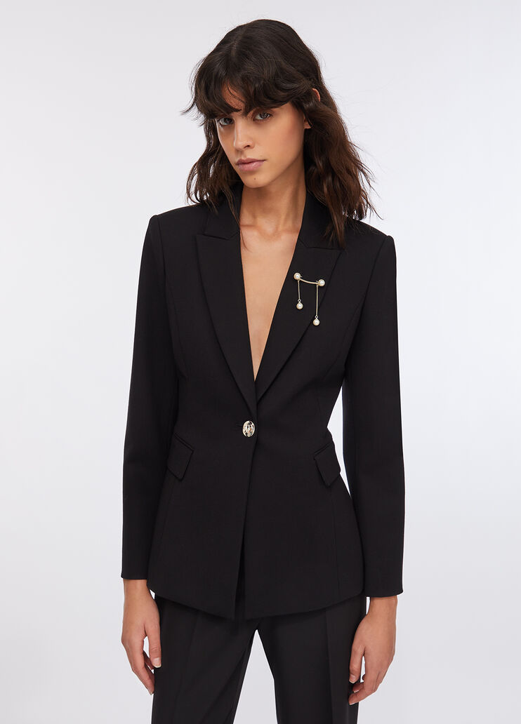 Blazer with brooch detail black Liu Jo - large image number 0