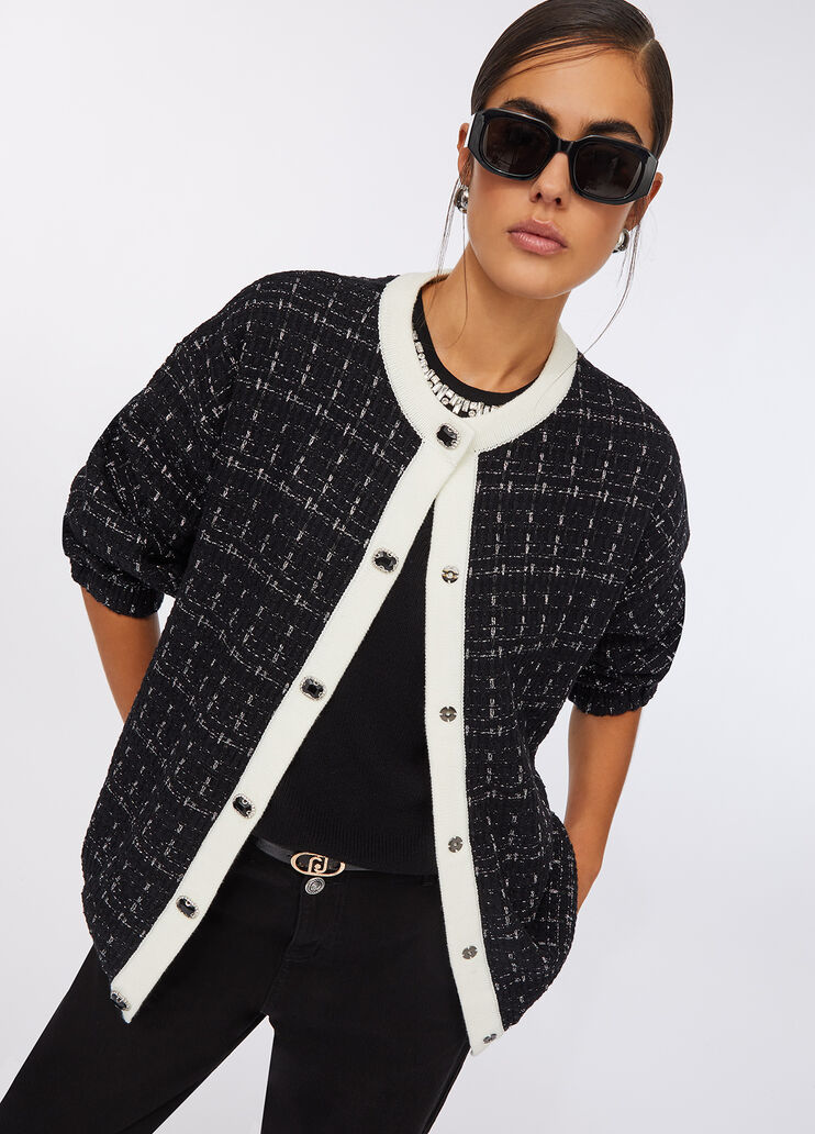 Giacca con bottoni gioiello nero Liu Jo - medium Giacca con bottoni gioiello nero Liu Jo - medium