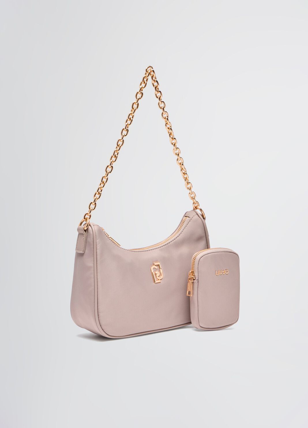 Small hobo bag with charm dove grey Liu Jo - large image number 4