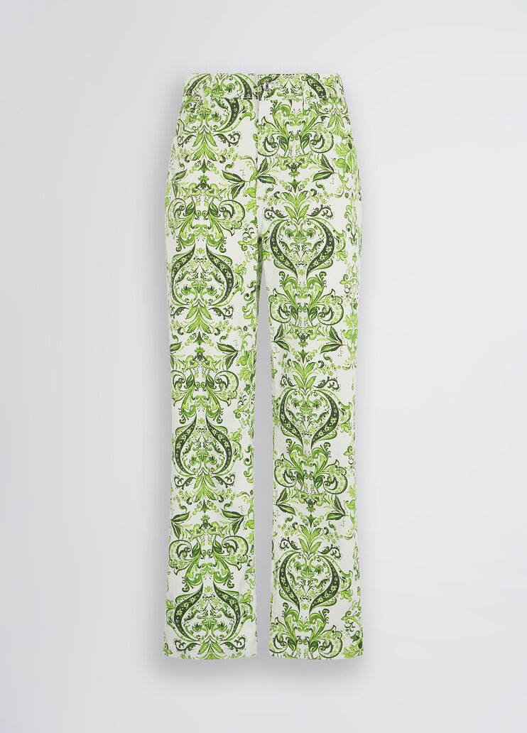 Baumwollhose mit Print Gr&uuml;n Liu Jo - large image number 6