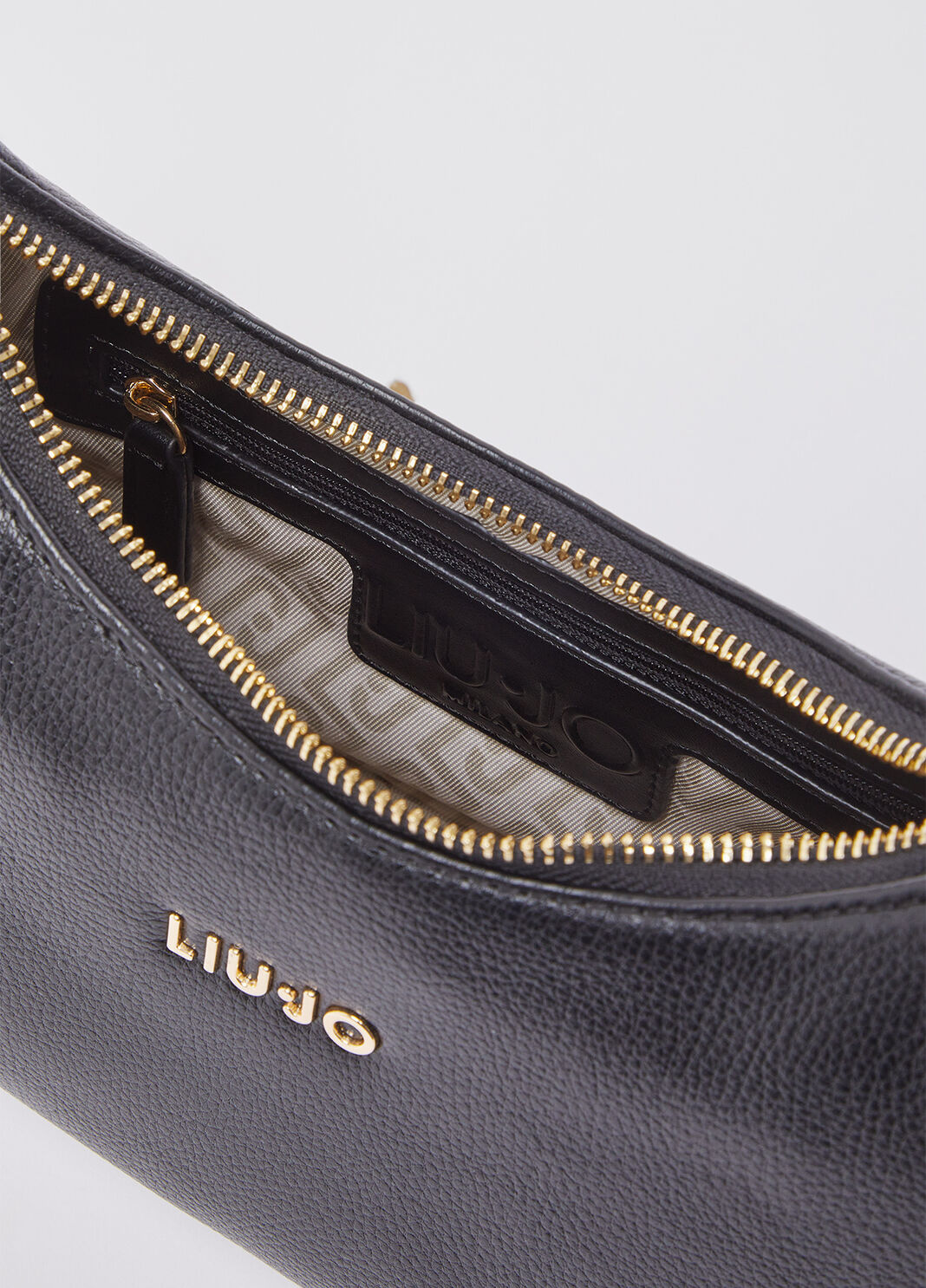 Sac hobo petit format avec porte-monnaie noir Liu Jo - large image number 6