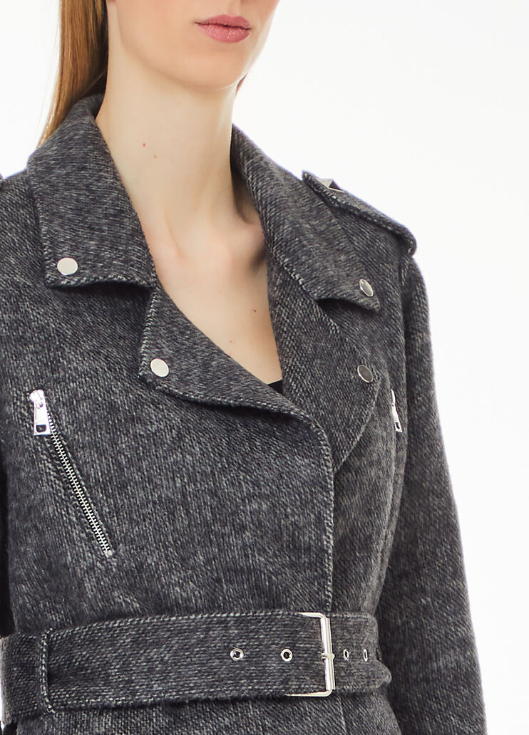 Wool blend biker jacket black Liu Jo - large image number 2