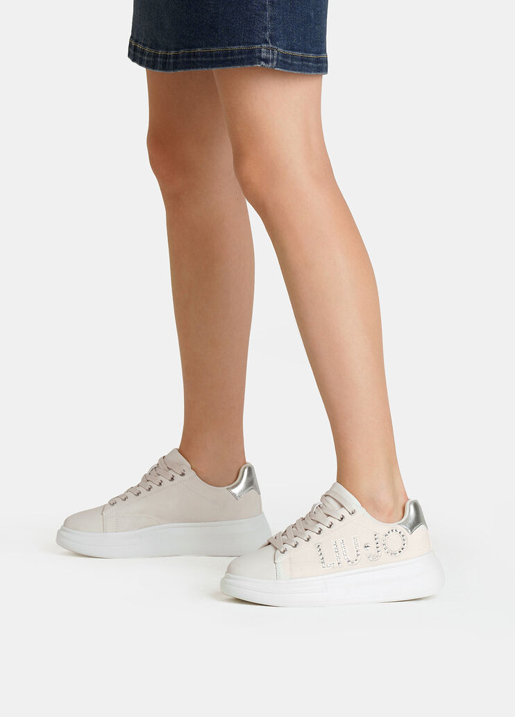 Sneakers with jewel logo white Liu Jo - medium