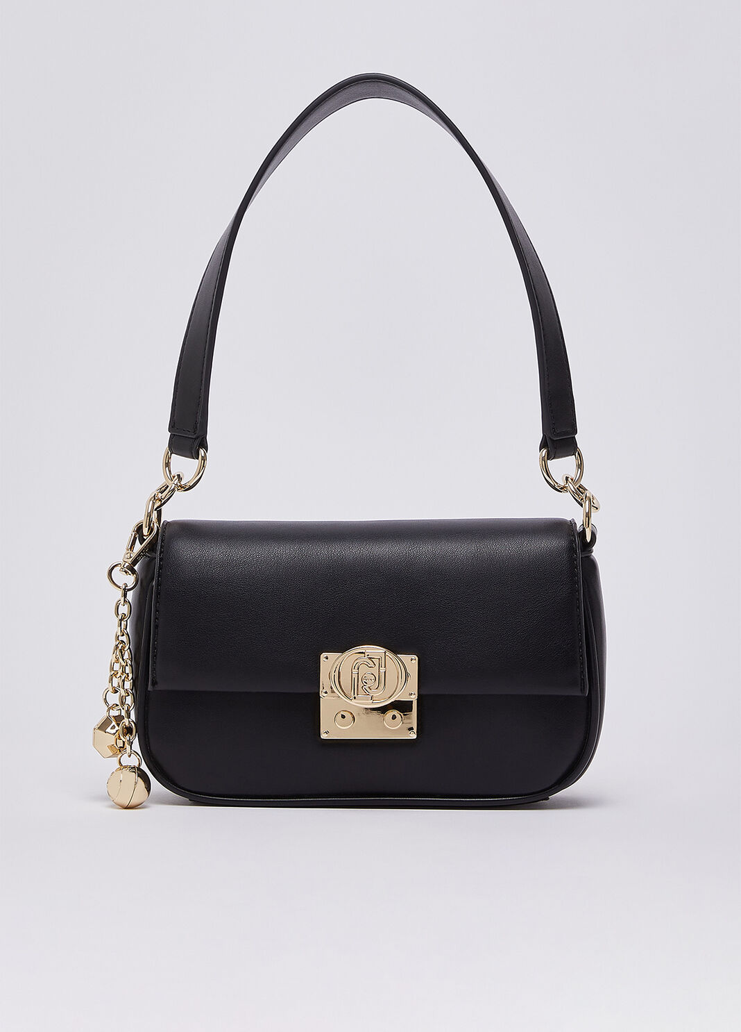 Borsa a spalla piccola con charm nero Liu Jo - large image number 1