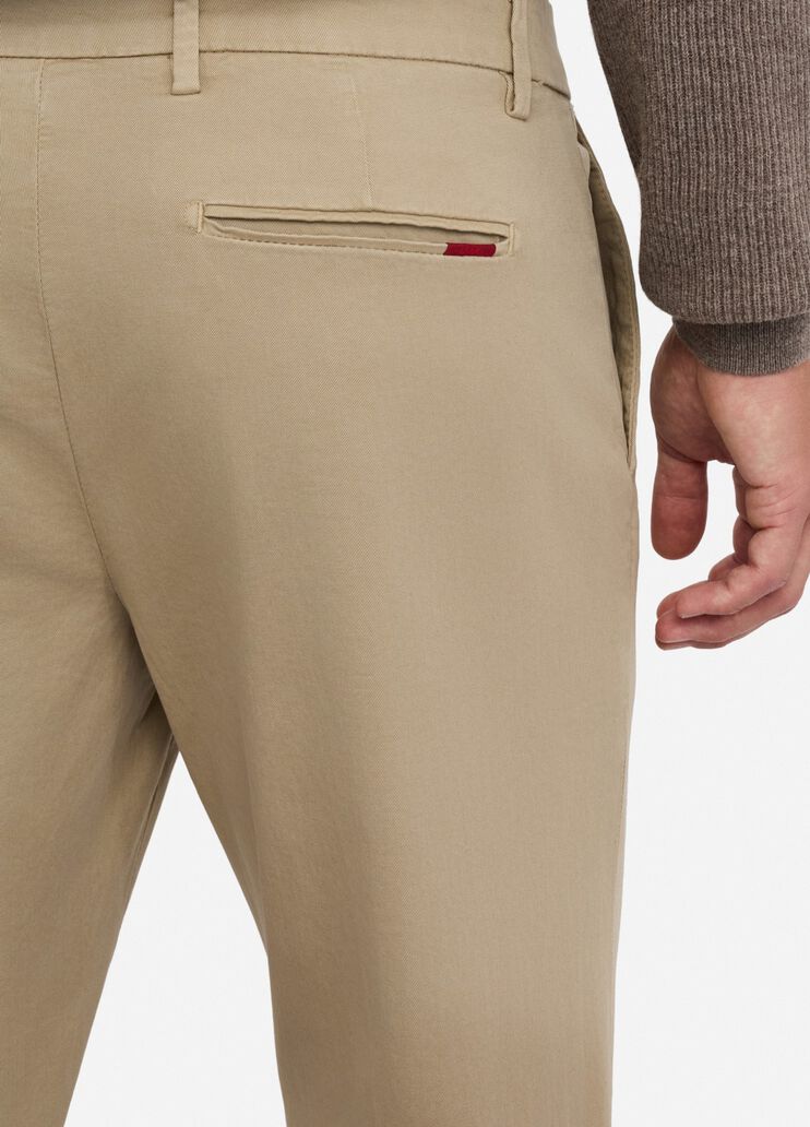 Cotton chinos with turn-ups beige Liu Jo - large image number 2