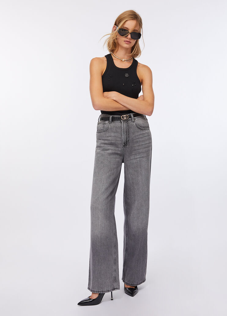 Liu Jo Better baggy jeans grey denim Liu Jo - large image number 5