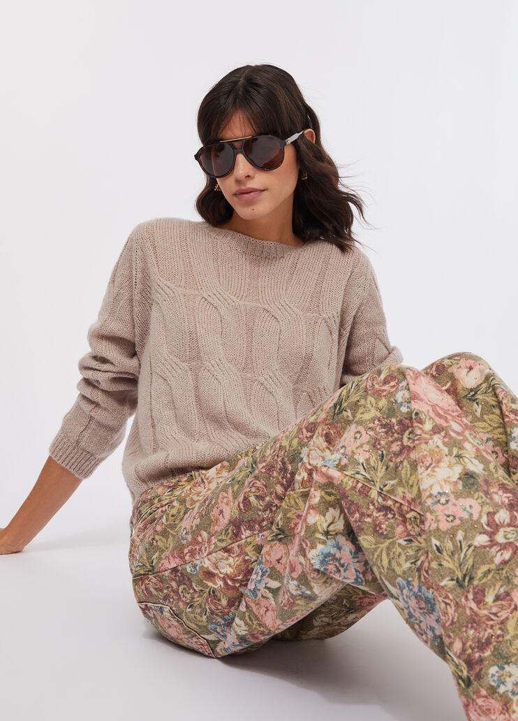 Pull en alpaga mélangé rose Liu Jo - large image number 2