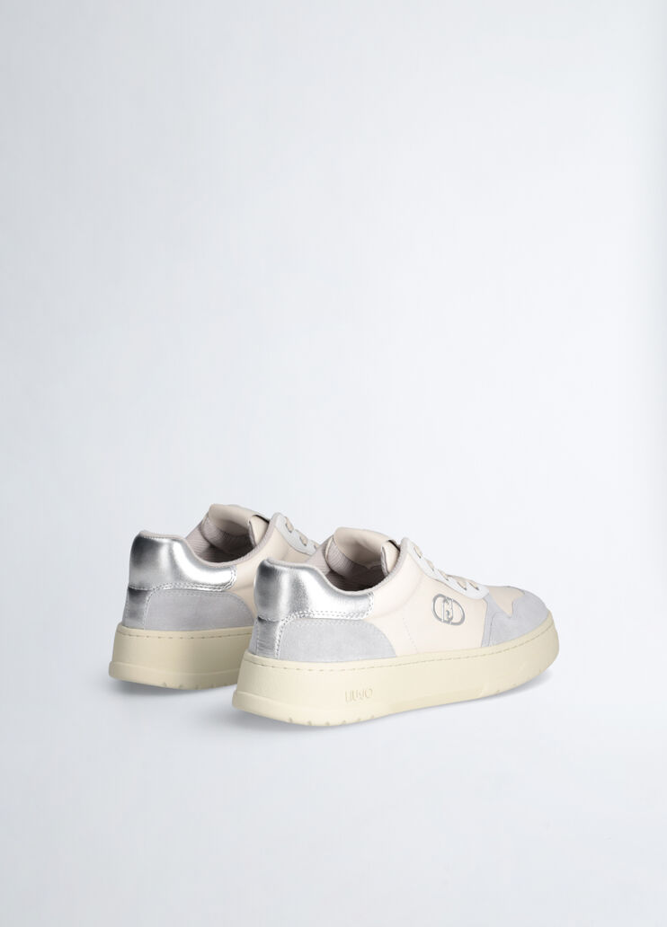 Two-tone suede sneakers grey Liu Jo - large image number 3 Two-tone suede sneakers grey Liu Jo - large image number 3