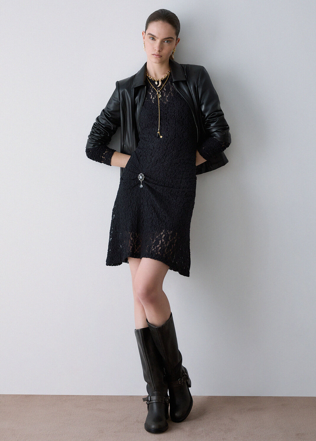 Jacket with Belt black Liu Jo - large image number 2