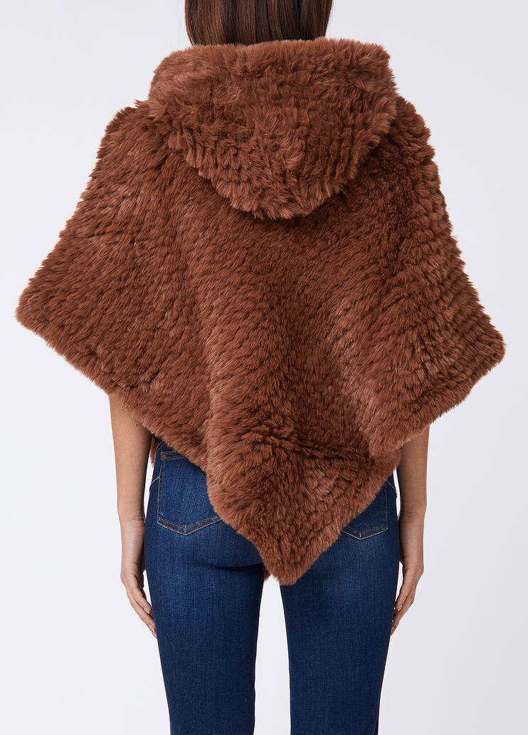 Faux fur poncho brown Liu Jo - medium Faux fur poncho brown Liu Jo - medium
