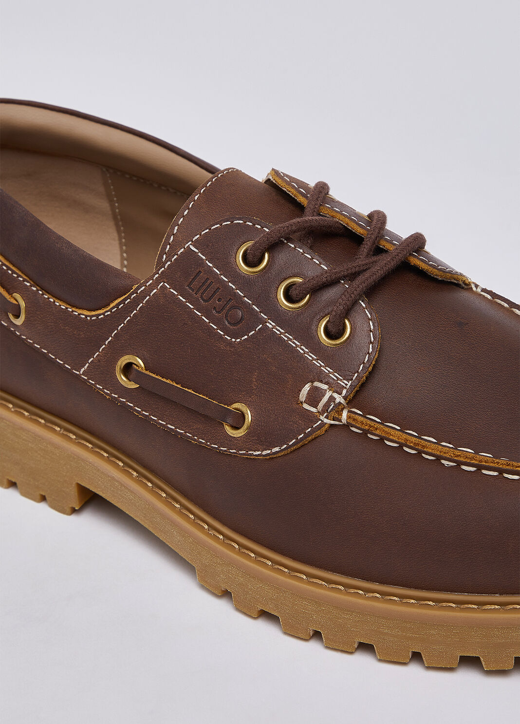 Mocassins en cuir marron Liu Jo - large image number 6