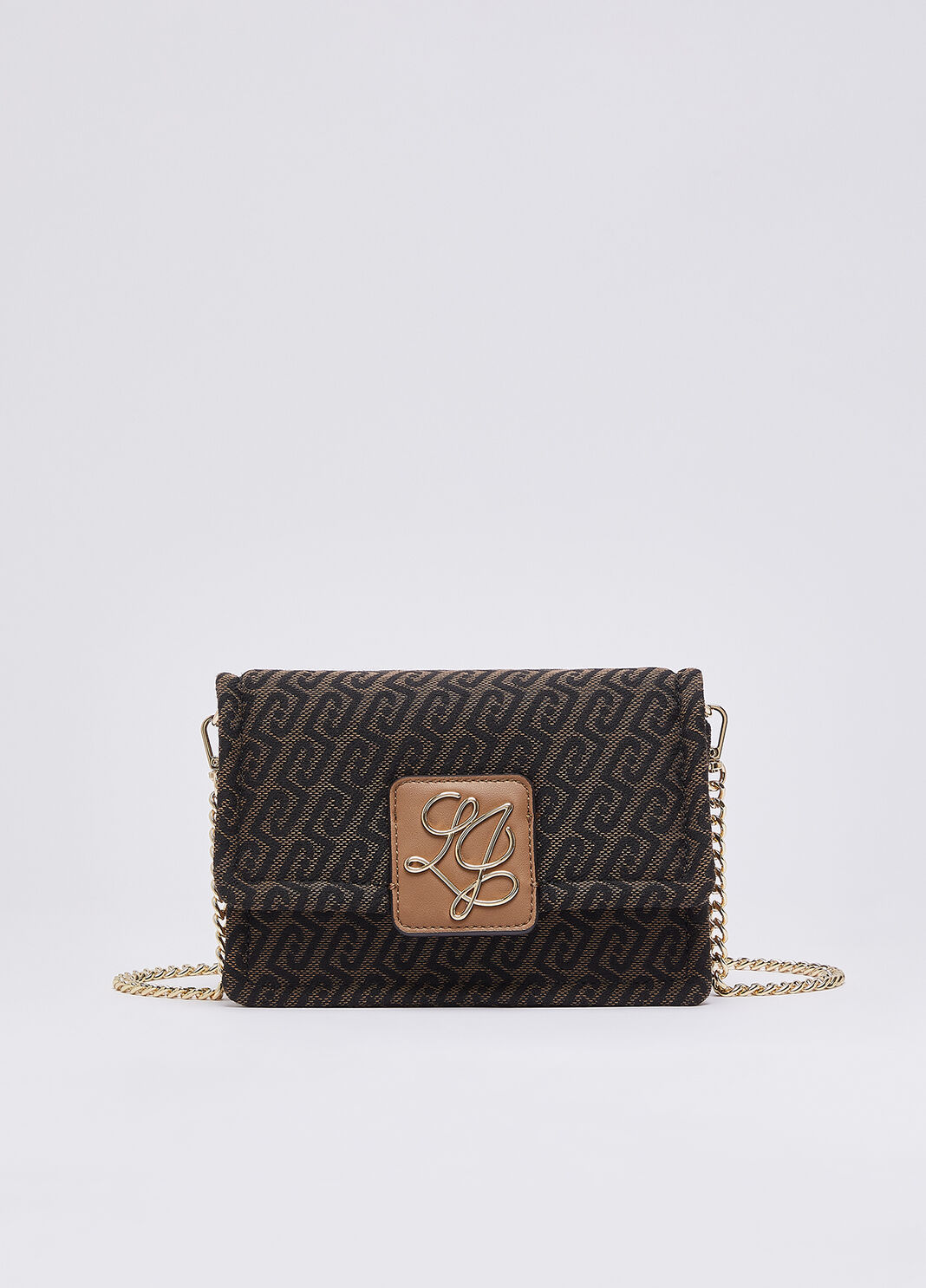 Monogram Jacquard Belt Bag dark brown Liu Jo - large image number 1
