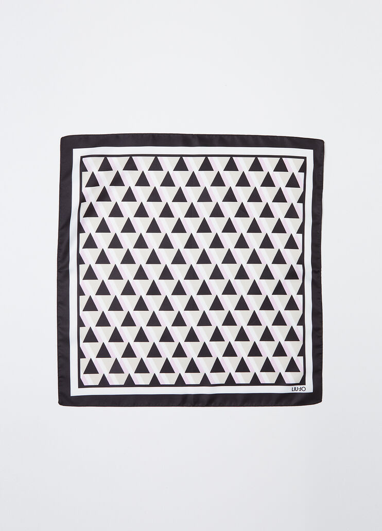 Foulard avec imprimé géométrique noir Liu Jo - large image number 3