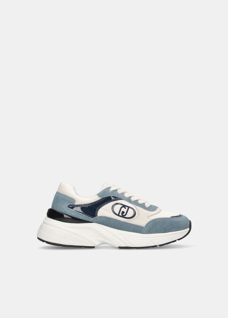 Suede and nylon sneakers beige Liu Jo - medium