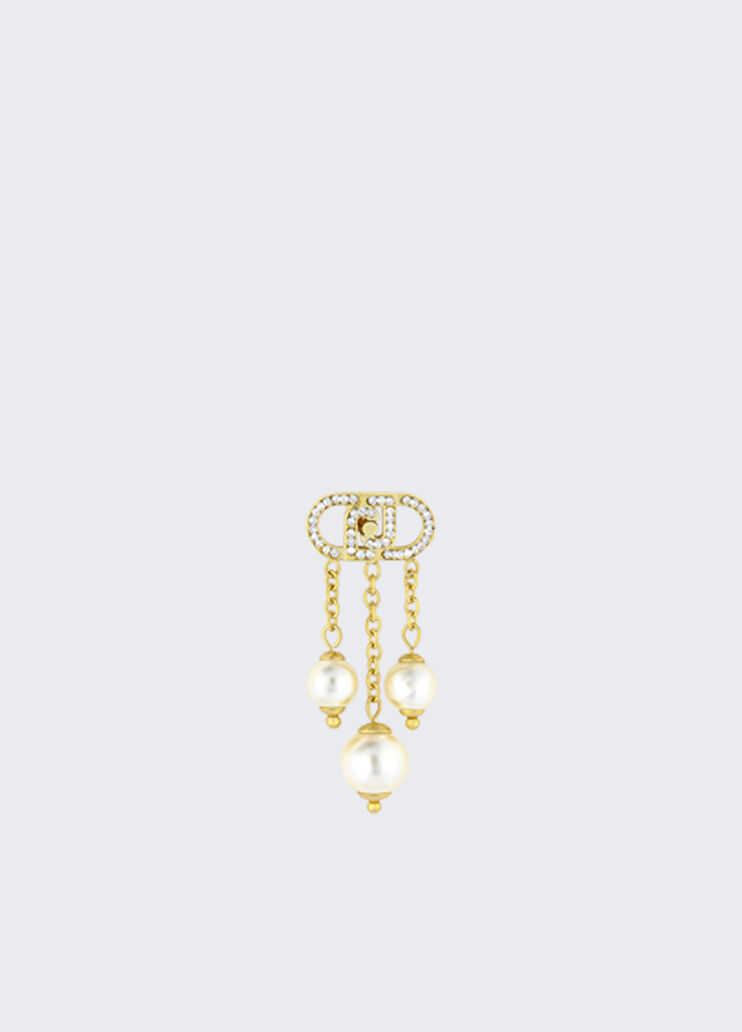 Pendant earrings with beads gold Liu Jo - medium Pendant earrings with beads gold Liu Jo - medium