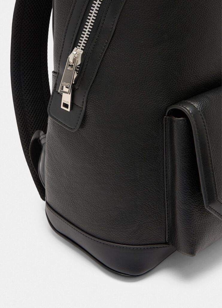 Gewalkter Rucksack Schwarz Liu Jo - large image number 4 Gewalkter Rucksack Schwarz Liu Jo - large image number 4