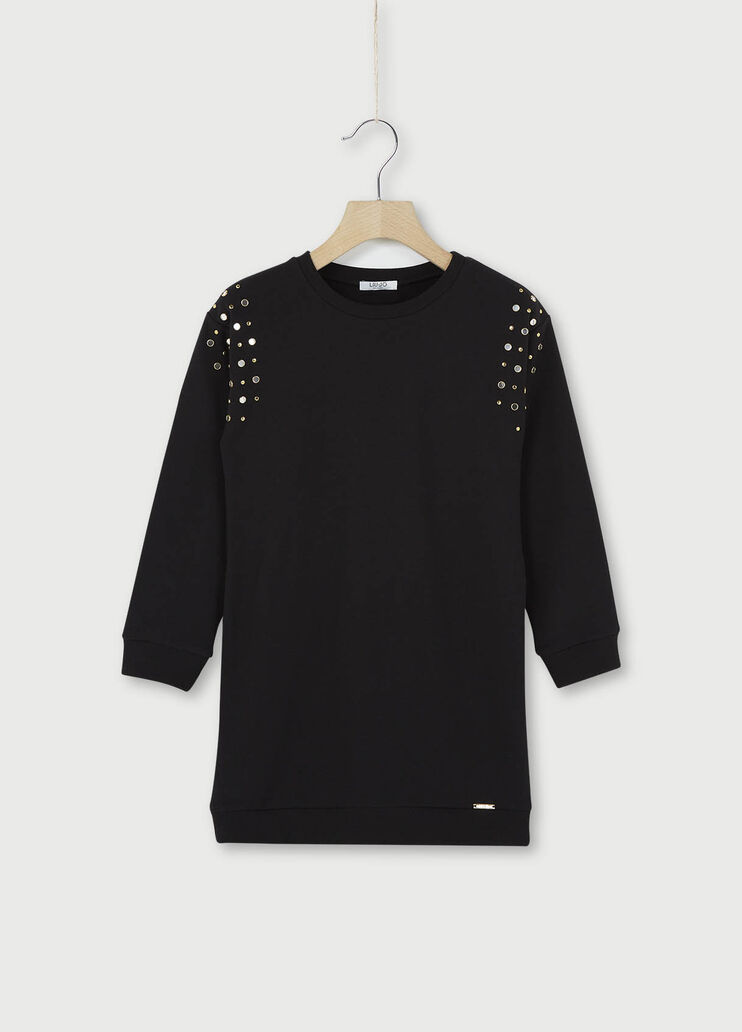 Short plush dress. Black Liu Jo - large image number 0