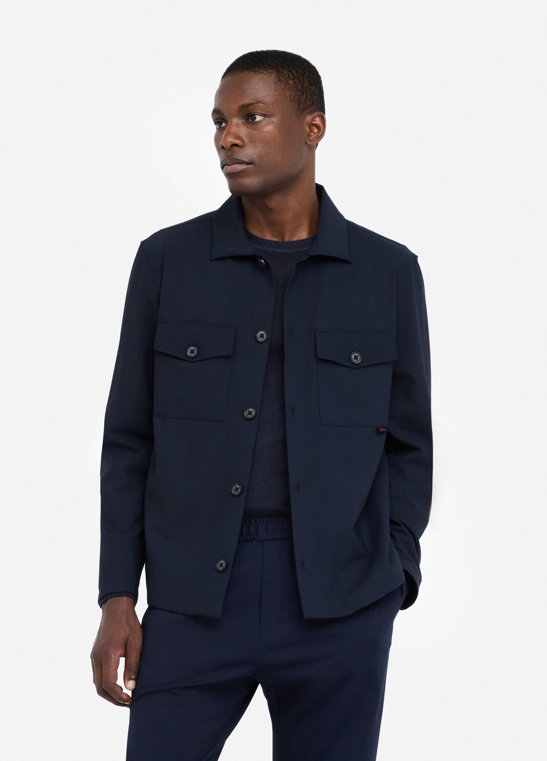 Chemise en laine    bleu fonc&eacute; Liu Jo - large image number 0