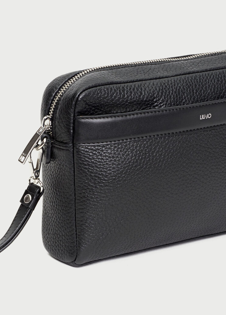 Pochette en cuir Noir Liu Jo - large image number 4