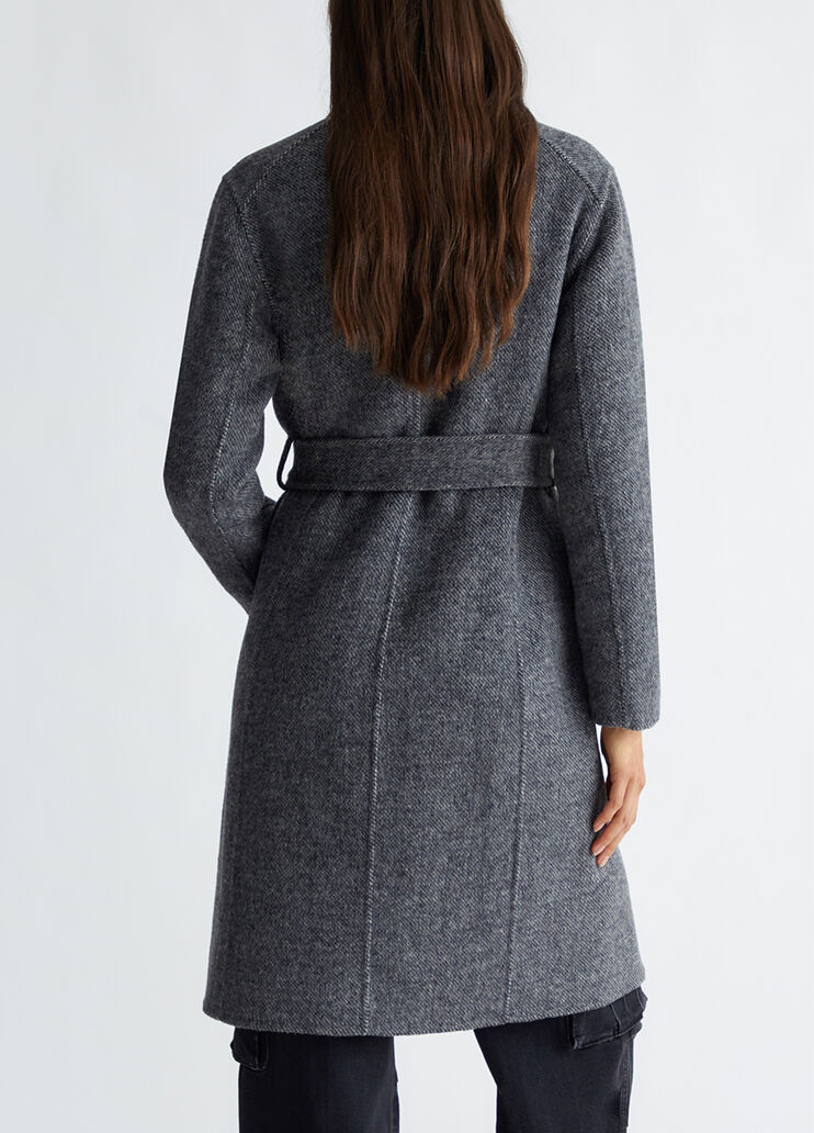Double-breasted wool-blend coat black Liu Jo - medium Double-breasted wool-blend coat black Liu Jo - medium