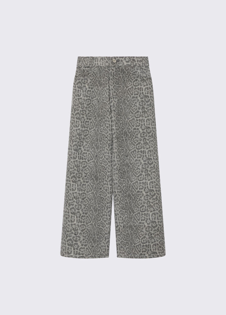 Animal print pants with rhinestones animal print Liu Jo - medium