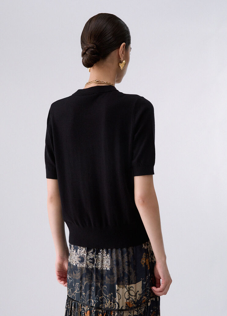 Top aus Strick schwarz Liu Jo - medium