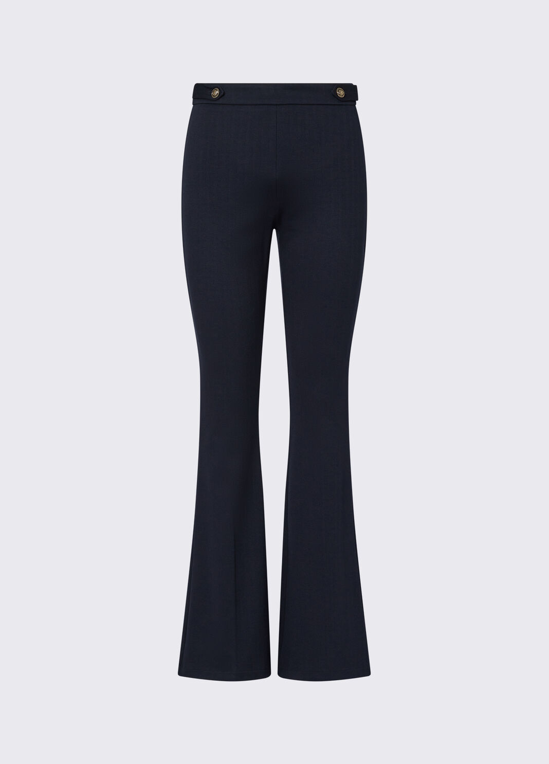 Flare pants in punto milano dark blue Liu Jo - large image number 6