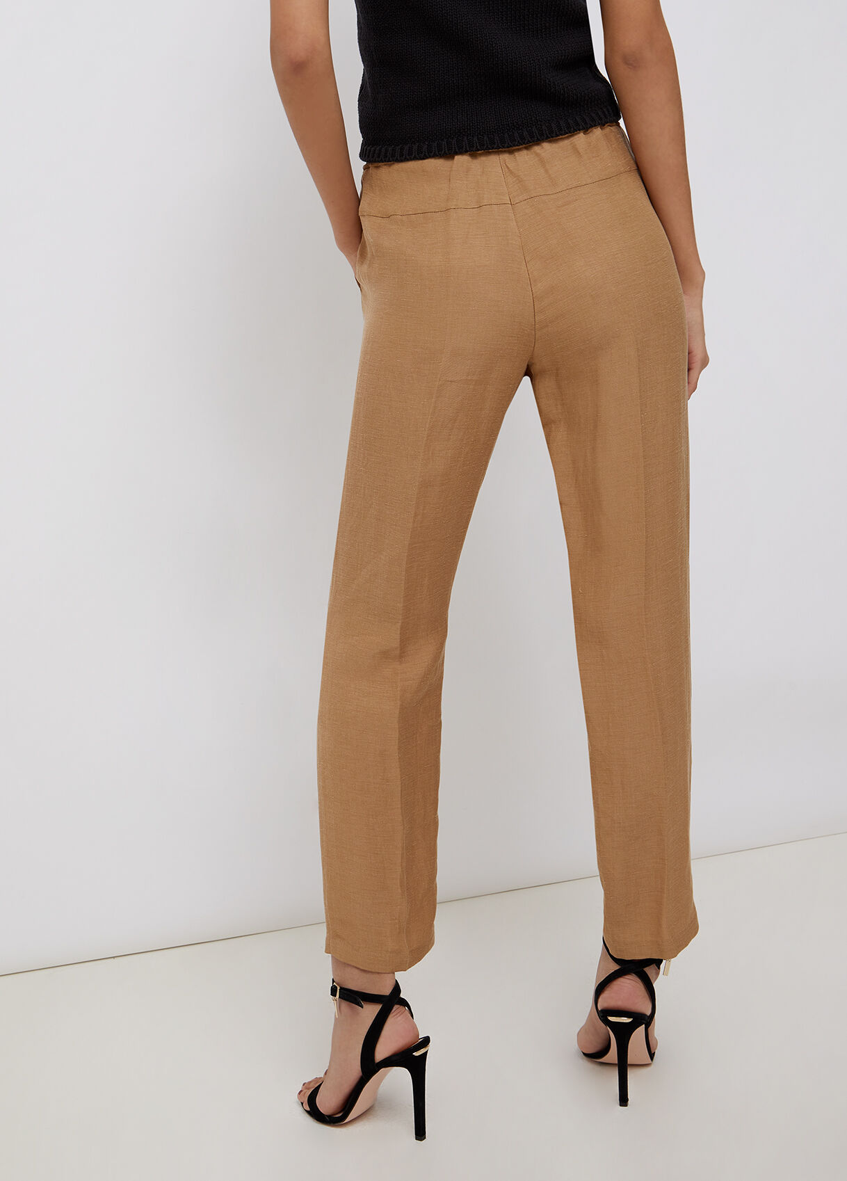Pantalone in lino e cupro