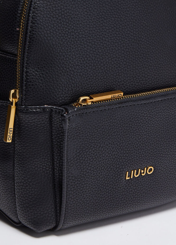 Backpack with woven handle black Liu Jo - large image number 3