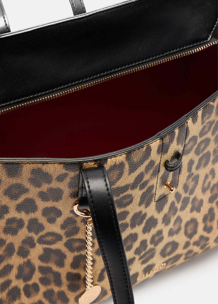 Large animal-print tote bag leopard print Liu Jo - large image number 6 Large animal-print tote bag leopard print Liu Jo - large image number 6