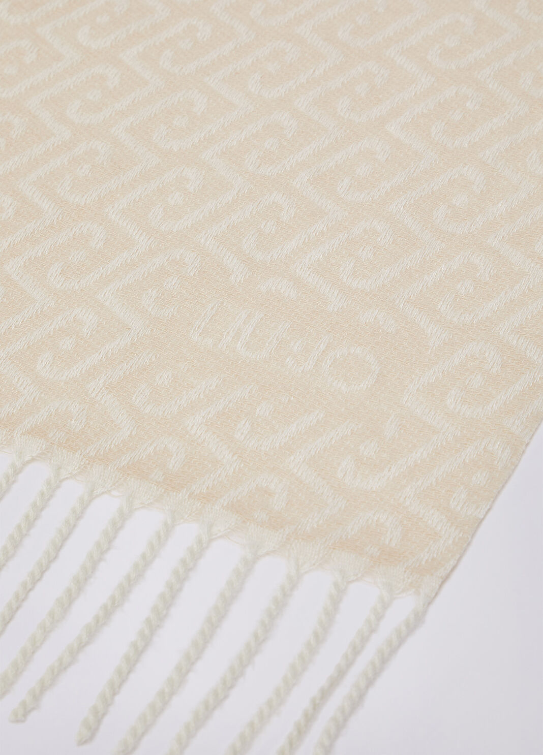 Stole with monogram logo beige Liu Jo - large image number 3