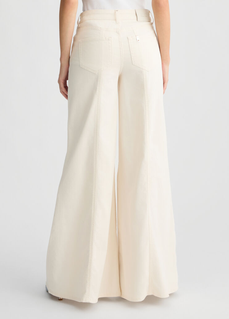 High-waisted super-flared jeans white wool Liu Jo - medium High-waisted super-flared jeans white wool Liu Jo - medium