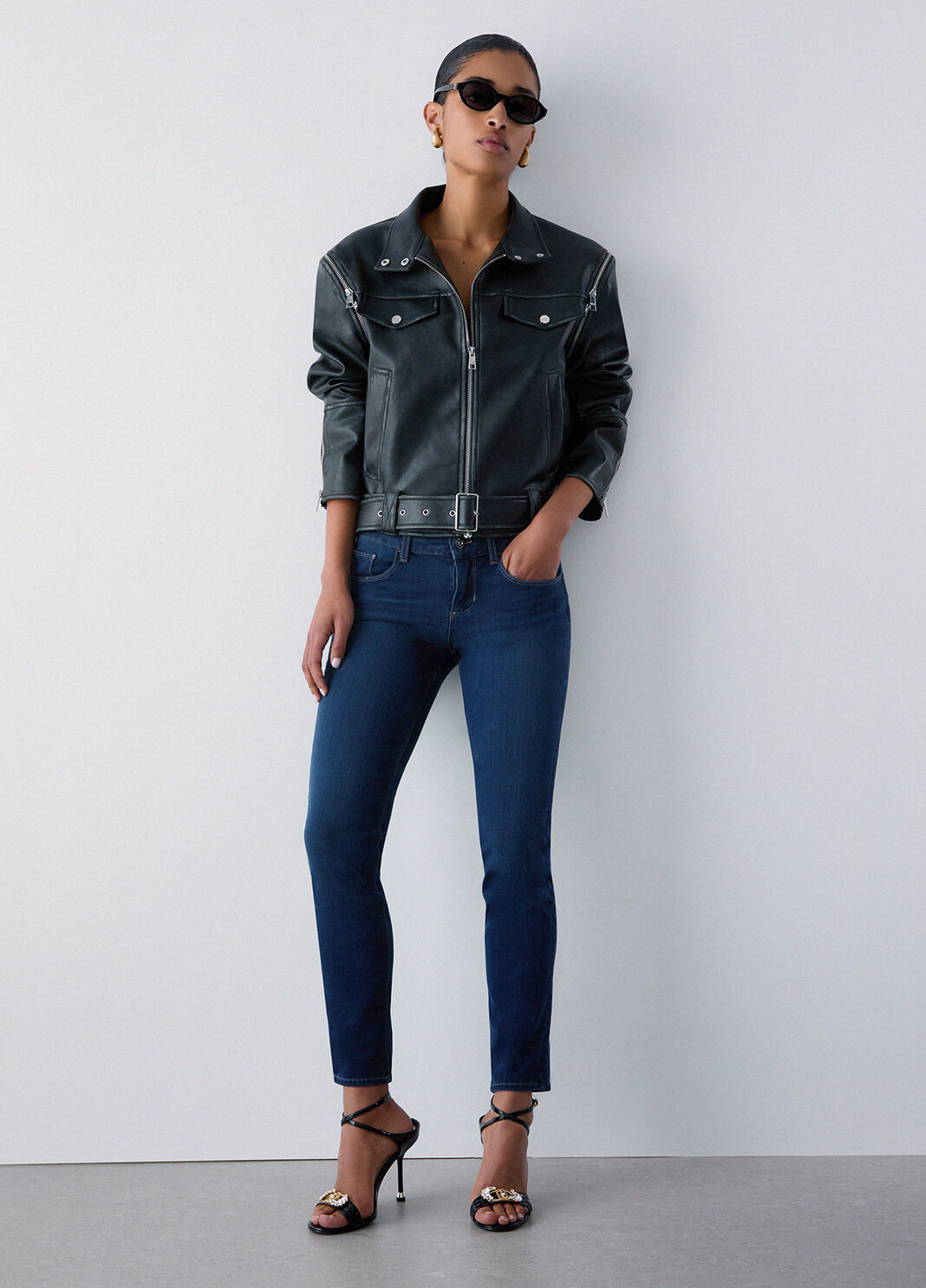 Jean skinny bottom-up denim bleu fonc&eacute; Liu Jo - large image number 3