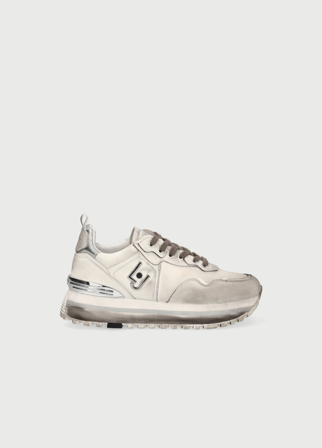 Used-effect platform sneakers Grey Liu Jo - large image number 0