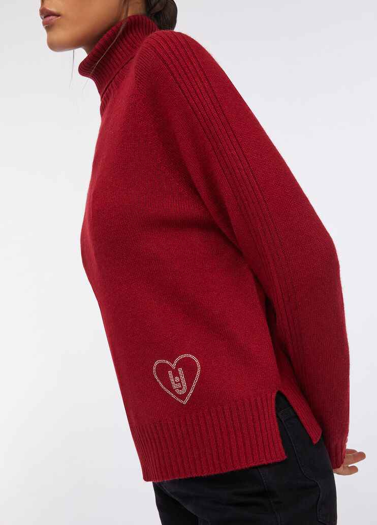 Wool and cashmere turtleneck red Liu Jo - medium Wool and cashmere turtleneck red Liu Jo - medium