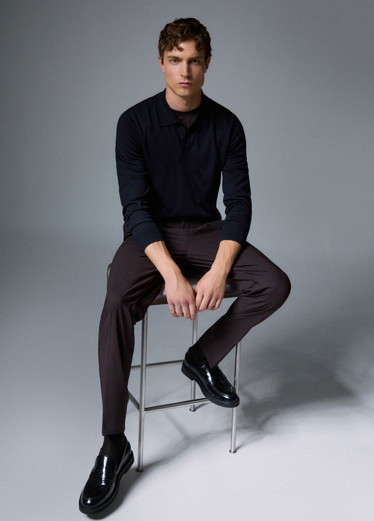 Wool Blend Chino Pants brown Liu Jo - medium