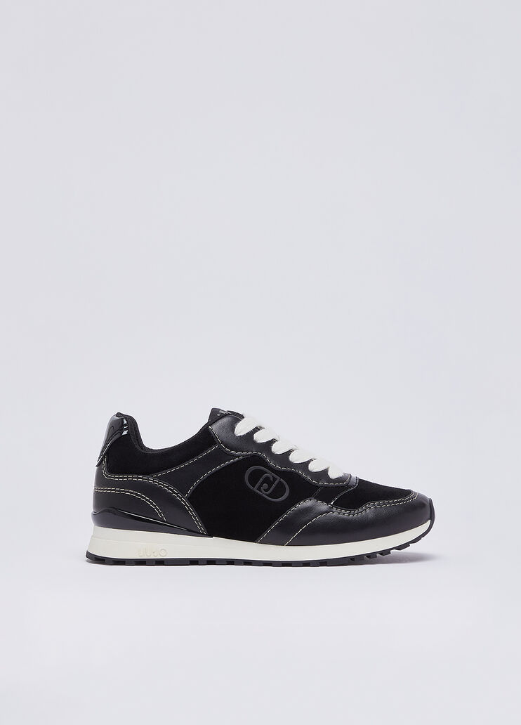 Sneakers из кожи и замши черный Liu Jo - medium