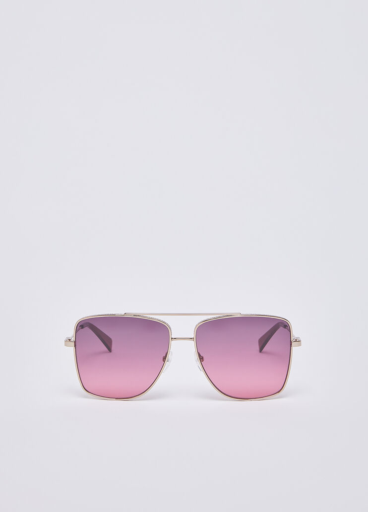 Oversized aviator sunglasses purple Liu Jo - medium