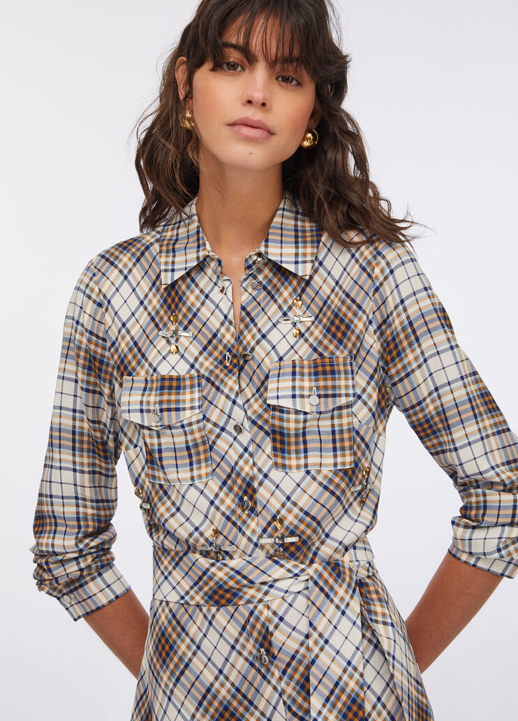 Long chequered dress check Liu Jo - large image number 3