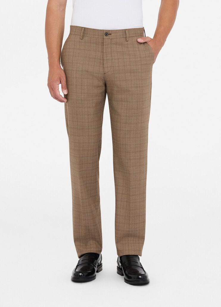 Glen plaid wool trousers beige Liu Jo - medium Glen plaid wool trousers beige Liu Jo - medium