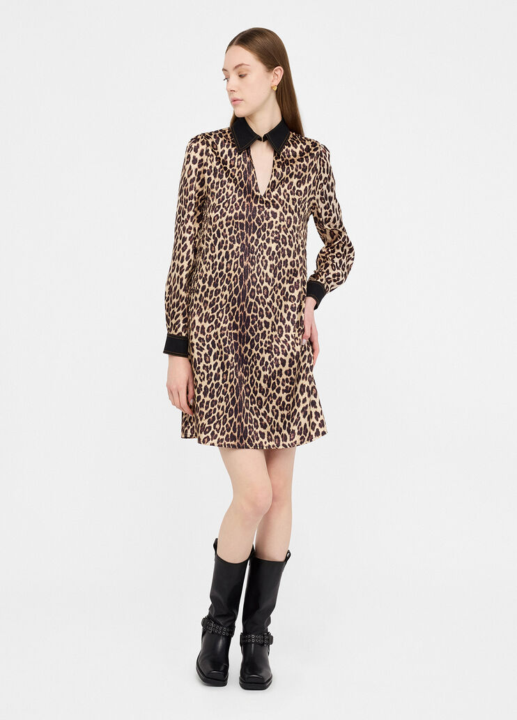 Short animal-print dress with cut-out animal print Liu Jo - medium Short animal-print dress with cut-out animal print Liu Jo - medium