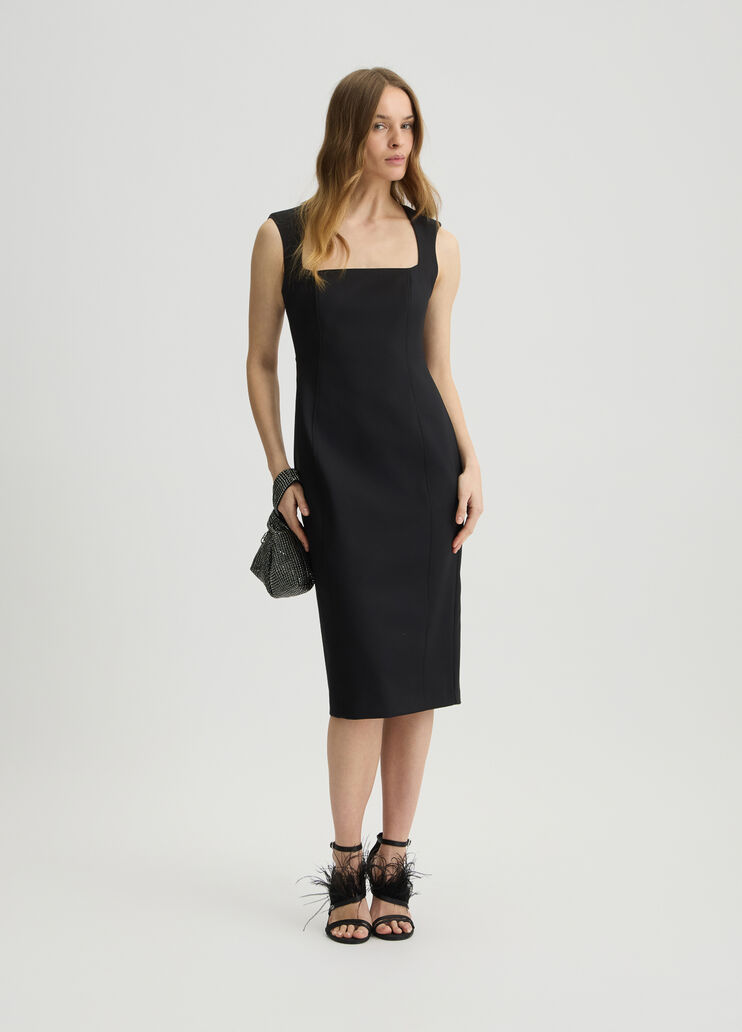 Black stretch fabric sheath dress black Liu Jo - medium Black stretch fabric sheath dress black Liu Jo - medium