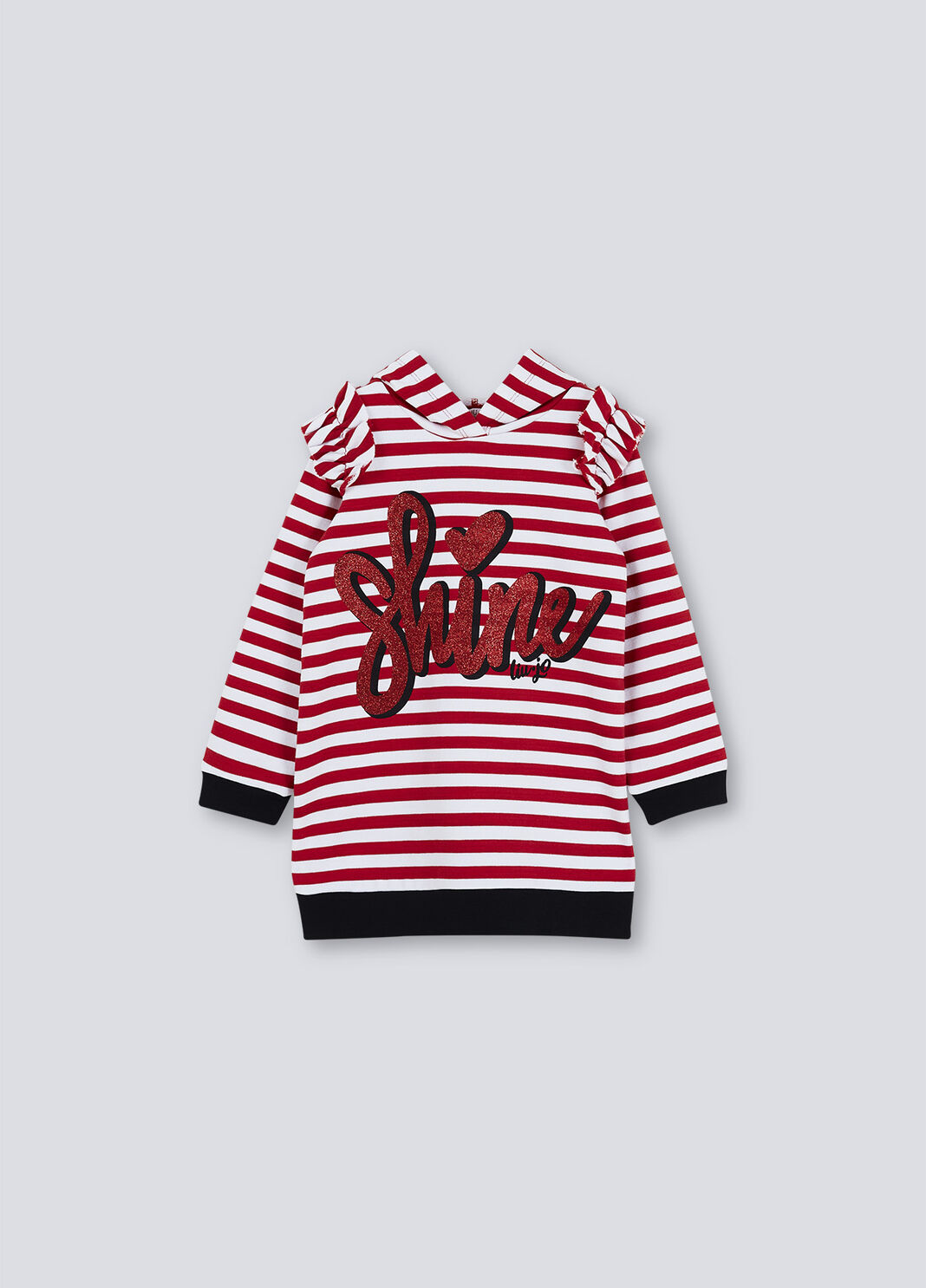 Maxi hooded sweatshirt White/Red Liu Jo - large image number 0