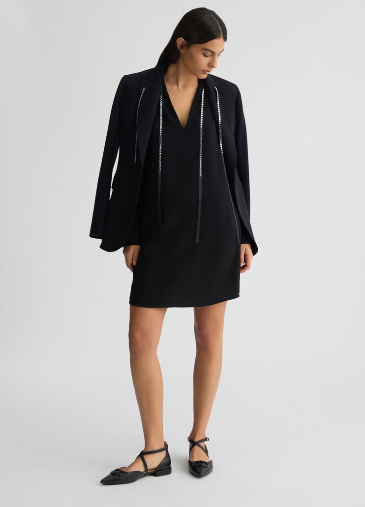 Dress with gemstones black Liu Jo - large image number 5 Dress with gemstones black Liu Jo - large image number 5