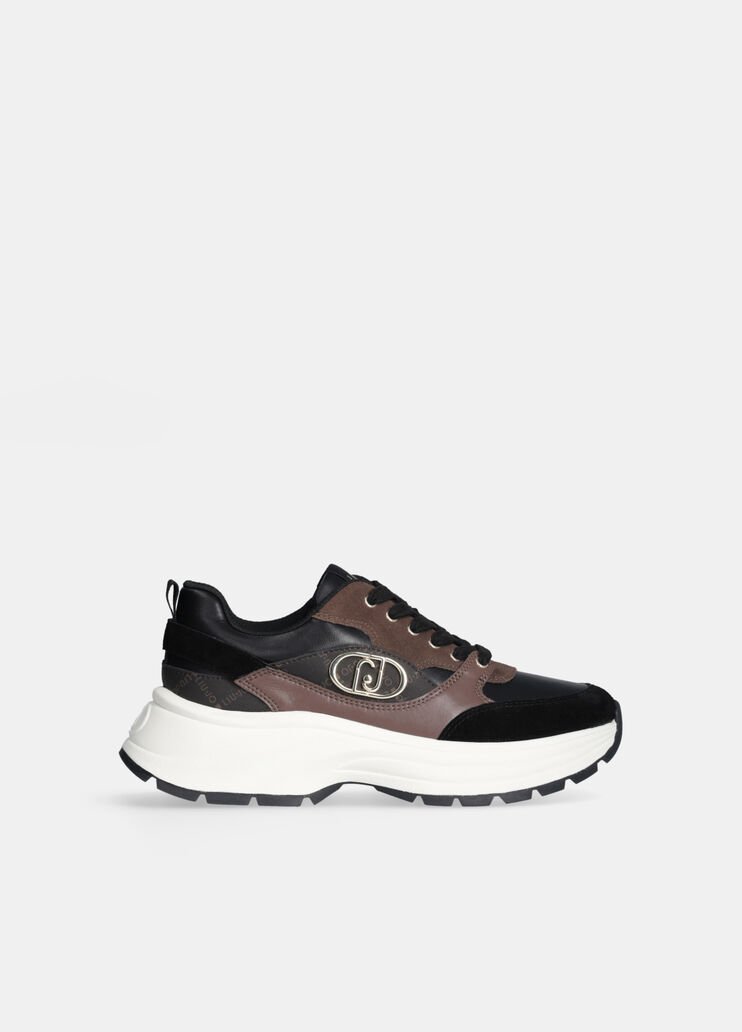 Suede and leather sneakers black Liu Jo - medium Suede and leather sneakers black Liu Jo - medium