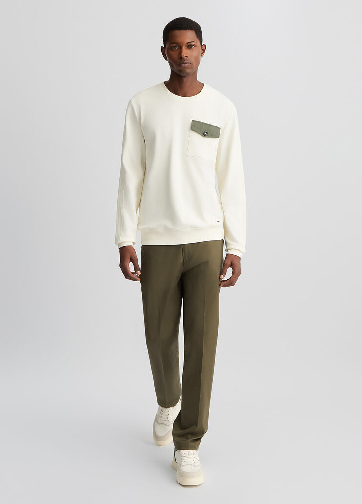 White sweatshirt with pocket white Liu Jo - large image number 5 White sweatshirt with pocket white Liu Jo - large image number 5