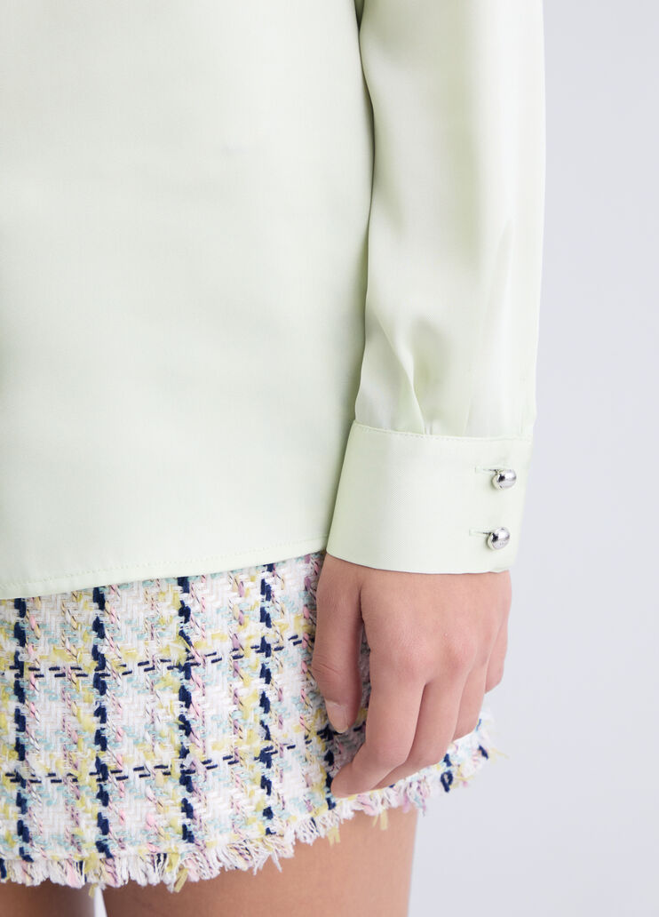 Satin shirt green Liu Jo - large image number 3 Satin shirt green Liu Jo - large image number 3